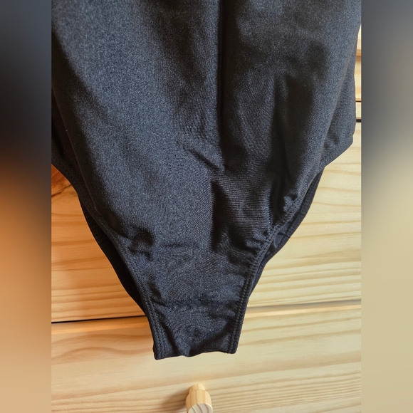 High Neck Open Back Body Suit/ Bathing Suit - Picture 3 of 7